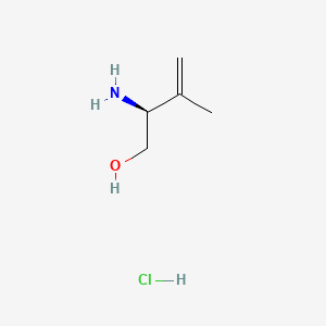 molecular formula C5H12ClNO B13469643 (2S)-2-amino-3-methylbut-3-en-1-ol hydrochloride 