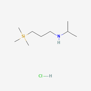 molecular formula C9H24ClNSi B13469646 (Propan-2-yl)[3-(trimethylsilyl)propyl]amine hydrochloride CAS No. 2901096-79-3