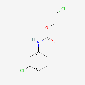 molecular formula C9H9Cl2NO2 B1346965 2-chloroethyl N-(3-chlorophenyl)carbamate CAS No. 587-56-4