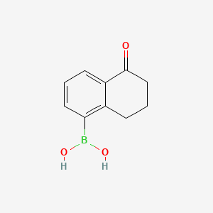 molecular formula C10H11BO3 B13469691 (5-Oxo-5,6,7,8-tetrahydronaphthalen-1-yl)boronic acid 