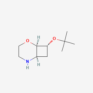 molecular formula C10H19NO2 B13469692 rac-(1R,6R,8R)-8-(tert-butoxy)-2-oxa-5-azabicyclo[4.2.0]octane 