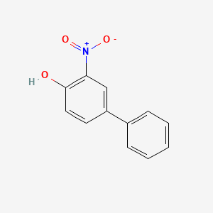 molecular formula C12H9NO3 B1346987 4-Hydroxy-3-nitrobiphenyl CAS No. 885-82-5