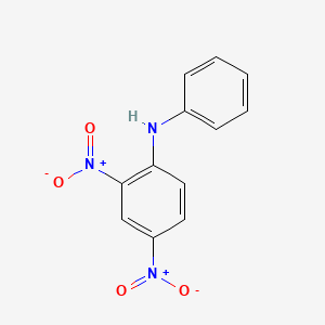 molecular formula C12H9N3O4 B1346988 2,4-Dinitro-N-phenylaniline CAS No. 961-68-2