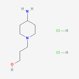 molecular formula C8H20Cl2N2O B13469887 3-(4-Aminopiperidin-1-yl)propan-1-ol dihydrochloride CAS No. 2901105-40-4