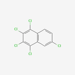 molecular formula C10H3Cl5 B1346990 1,2,3,4,6-Pentachloronaphthalene CAS No. 67922-26-3