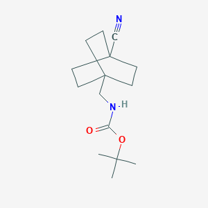 molecular formula C15H24N2O2 B13469989 tert-Butyl ((4-cyanobicyclo[2.2.2]octan-1-yl)methyl)carbamate 