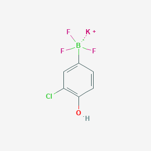 molecular formula C6H4BClF3KO B13470084 Potassium 3-chloro-4-hydroxyphenyltrifluoroborate CAS No. 1015082-74-2