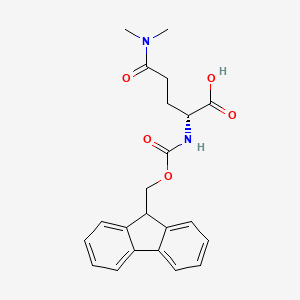 molecular formula C22H24N2O5 B13470113 (2R)-4-(dimethylcarbamoyl)-2-({[(9H-fluoren-9-yl)methoxy]carbonyl}amino)butanoic acid 