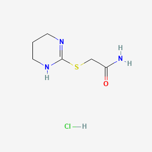 molecular formula C6H12ClN3OS B13470199 2-(1,4,5,6-Tetrahydropyrimidin-2-ylsulfanyl)acetamide hydrochloride 