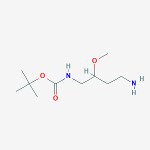 molecular formula C10H22N2O3 B13470217 tert-butyl N-(4-amino-2-methoxybutyl)carbamate 