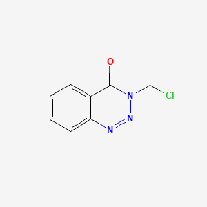 molecular formula C8H6ClN3O B1347023 3-(Chloromethyl)-1,2,3-benzotriazin-4(3H)-one CAS No. 24310-41-6