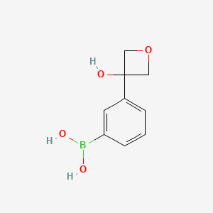 molecular formula C9H11BO4 B13470266 [3-(3-Hydroxyoxetan-3-yl)phenyl]boronic acid 