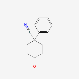molecular formula C13H13NO B1347029 4-氰基-4-苯基环己酮 CAS No. 25115-74-6
