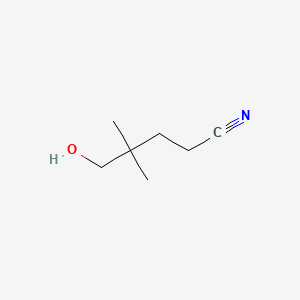 B1347030 5-Hydroxy-4,4-dimethylvaleronitrile CAS No. 25252-68-0