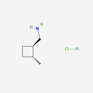 molecular formula C6H14ClN B13470312 rac-1-[(1R,2R)-2-methylcyclobutyl]methanamine hydrochloride 