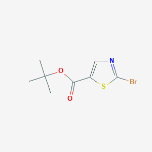 molecular formula C8H10BrNO2S B13470391 Tert-butyl 2-bromo-1,3-thiazole-5-carboxylate 