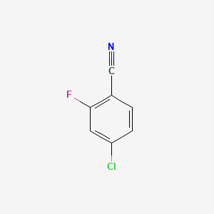 molecular formula C7H3ClFN B1347046 4-氯-2-氟苯甲腈 CAS No. 57381-51-8