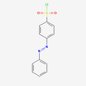 molecular formula C12H9ClN2O2S B1347049 苯磺酰氯，4-(苯偶氮)- CAS No. 58359-53-8