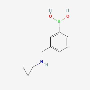 molecular formula C10H14BNO2 B13470505 (3-((Cyclopropylamino)methyl)phenyl)boronic acid 