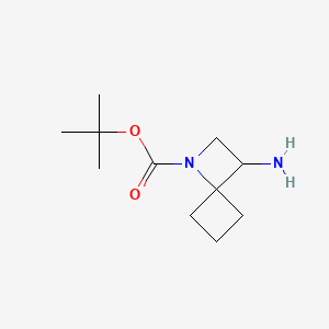 molecular formula C11H20N2O2 B13470551 Tert-butyl 3-amino-1-azaspiro[3.3]heptane-1-carboxylate 