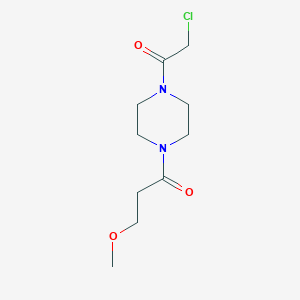 molecular formula C10H17ClN2O3 B13470585 1-[4-(2-Chloroacetyl)piperazin-1-yl]-3-methoxypropan-1-one 