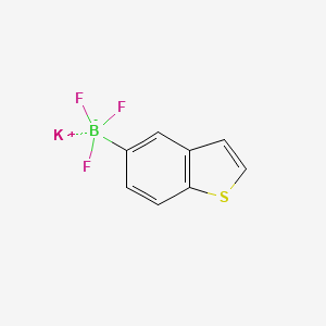 molecular formula C8H5BF3KS B13470609 Potassium benzo[b]thiophen-5-yltrifluoroborate CAS No. 1000160-76-8