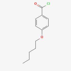 molecular formula C12H15ClO2 B1347062 苯甲酰氯，4-(戊氧基)- CAS No. 36823-84-4