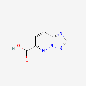 molecular formula C6H4N4O2 B13470621 [1,2,4]Triazolo[1,5-b]pyridazine-6-carboxylic acid 