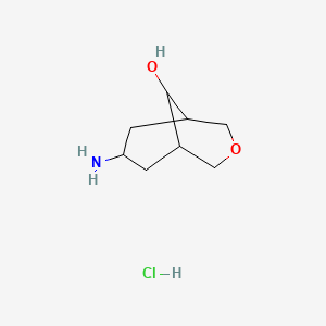 7-Amino-3-oxabicyclo[3.3.1]nonan-9-olhydrochloride