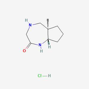 rac-(5aR,8aS)-5a-methyl-decahydrocyclopenta[e][1,4]diazepin-2-one hydrochloride