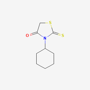 molecular formula C9H13NOS2 B1347074 罗丹明，3-环己基- CAS No. 6322-59-4