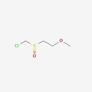 molecular formula C4H9ClO2S B13470748 1-Chloromethanesulfinyl-2-methoxyethane 