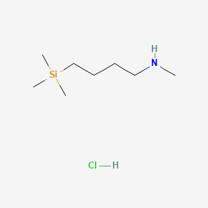 molecular formula C8H22ClNSi B13470839 Methyl[4-(trimethylsilyl)butyl]aminehydrochloride CAS No. 2913242-03-0