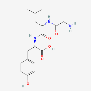 molecular formula C17H25N3O5 B1347084 甘氨酰-亮氨酰-酪氨酸 CAS No. 4306-24-5