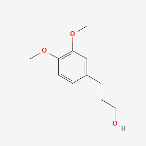 molecular formula C11H16O3 B1347092 3-(3,4-Dimethoxyphenyl)-1-propanol CAS No. 3929-47-3