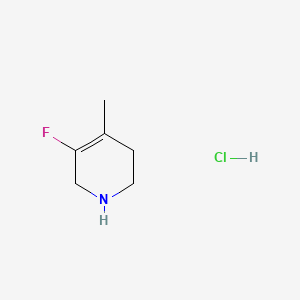 molecular formula C6H11ClFN B13470970 5-Fluoro-4-methyl-1,2,3,6-tetrahydropyridine hydrochloride 