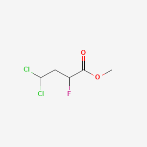 molecular formula C5H7Cl2FO2 B13470976 Methyl 4,4-dichloro-2-fluorobutanoate 