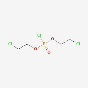 molecular formula C4H8Cl3O3P B1347106 Bis(2-chloroethyl) chlorophosphate CAS No. 6087-94-1