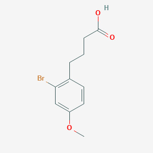 molecular formula C11H13BrO3 B13471067 4-(2-Bromo-4-methoxyphenyl)butanoic acid 