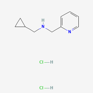 molecular formula C10H16Cl2N2 B13471086 (Cyclopropylmethyl)[(pyridin-2-yl)methyl]amine dihydrochloride 