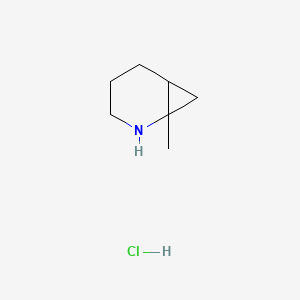 molecular formula C7H14ClN B13471110 1-Methyl-2-azabicyclo[4.1.0]heptane hydrochloride CAS No. 1894850-85-1