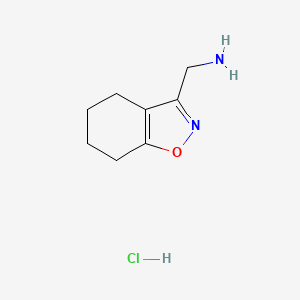 molecular formula C8H13ClN2O B13471130 1-(4,5,6,7-Tetrahydro-1,2-benzoxazol-3-yl)methanamine hydrochloride 