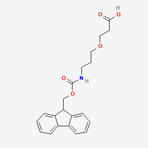 molecular formula C21H23NO5 B13471168 3-[3-({[(9H-fluoren-9-yl)methoxy]carbonyl}amino)propoxy]propanoic acid CAS No. 2919954-50-8