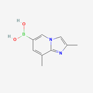 molecular formula C9H11BN2O2 B13471205 (2,8-Dimethylimidazo[1,2-a]pyridin-6-yl)boronic acid 