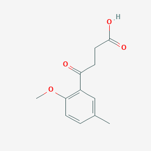 B1347123 4-(2-Methoxy-5-methylphenyl)-4-oxobutanoic acid CAS No. 55007-22-2