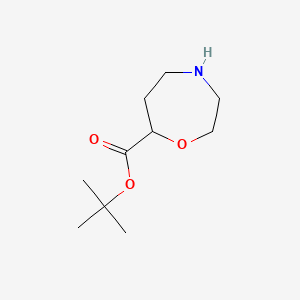 molecular formula C10H19NO3 B13471252 Tert-butyl 1,4-oxazepane-7-carboxylate 