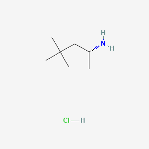 molecular formula C7H18ClN B13471267 (2R)-4,4-dimethylpentan-2-amine hydrochloride 