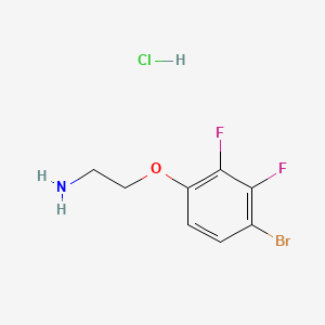 molecular formula C8H9BrClF2NO B13471302 2-(4-Bromo-2,3-difluorophenoxy)ethan-1-amine hydrochloride 