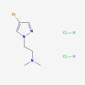 molecular formula C7H14BrCl2N3 B13471367 [2-(4-bromo-1H-pyrazol-1-yl)ethyl]dimethylamine dihydrochloride 