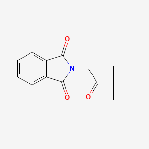 molecular formula C14H15NO3 B1347141 2-(3,3-二甲基-2-氧代丁基)-1H-异吲哚-1,3(2H)-二酮 CAS No. 56658-35-6